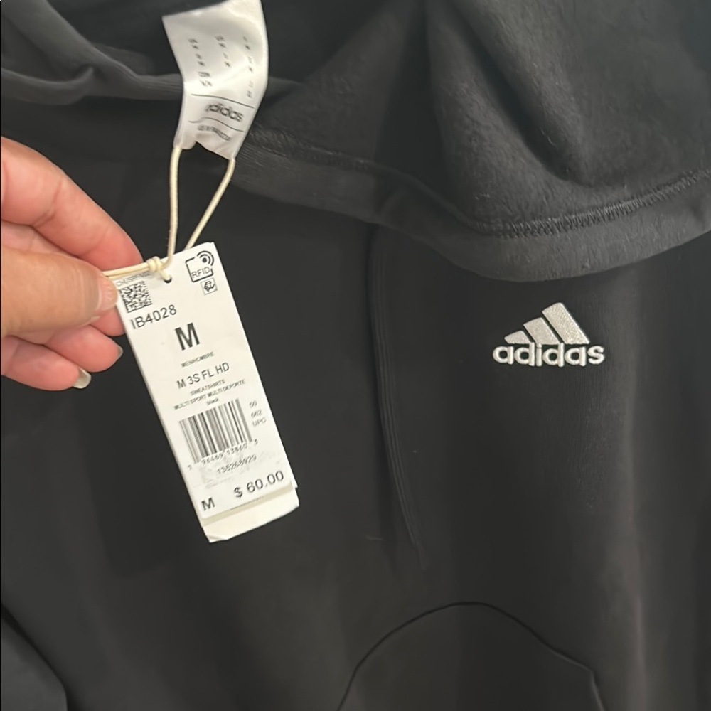 Adidas Classic Black Hootie-Sweatshirt